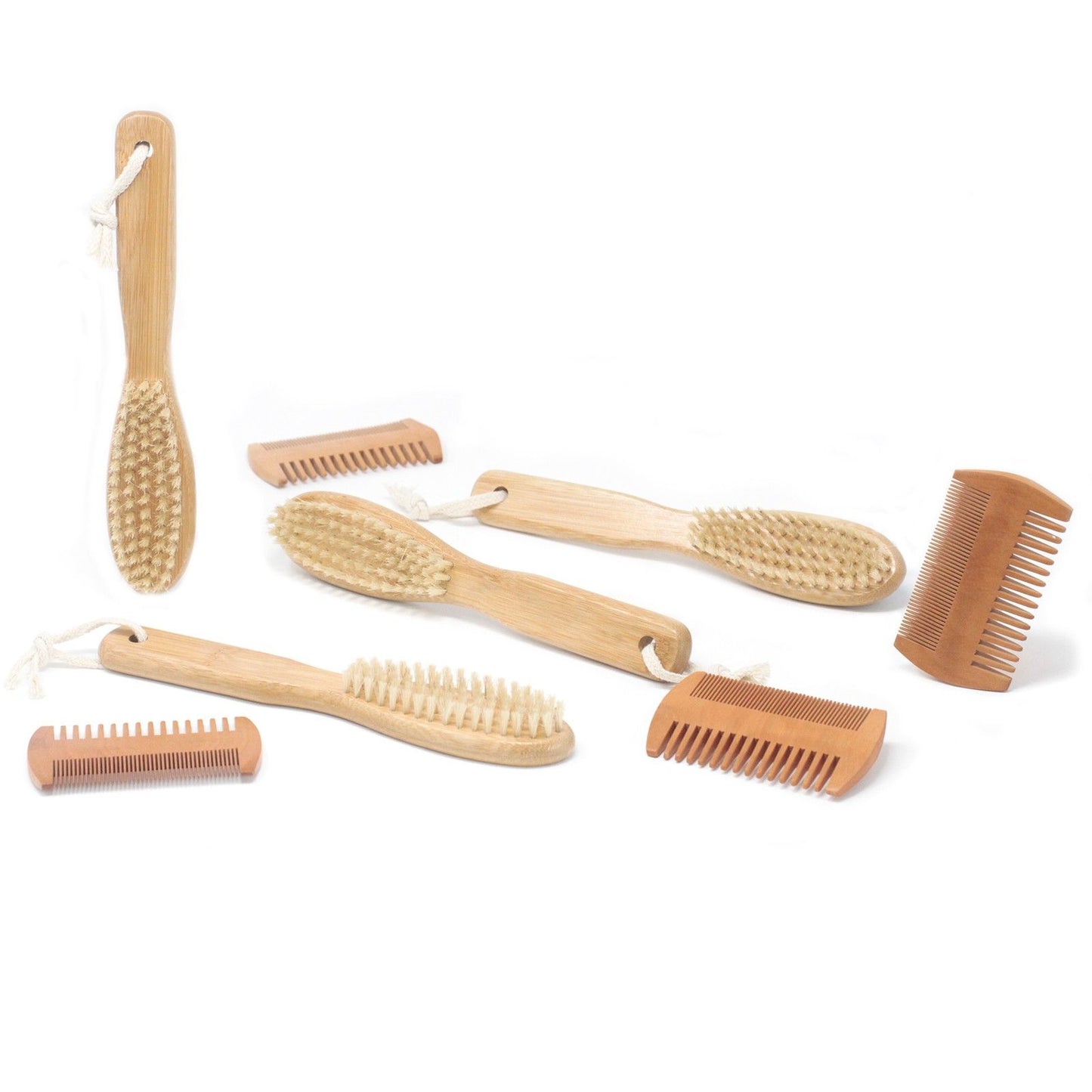 Two-Sided Beard Comb and Brush for Grooming