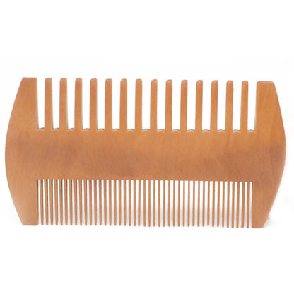 Two-Sided Beard Comb and Brush for Grooming