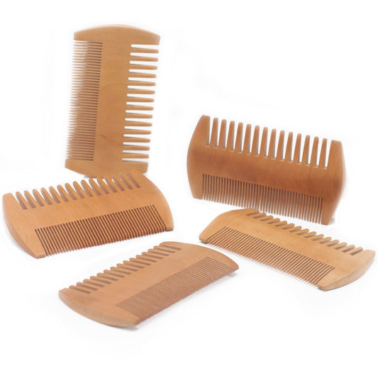 Two-Sided Beard Comb and Brush for Grooming